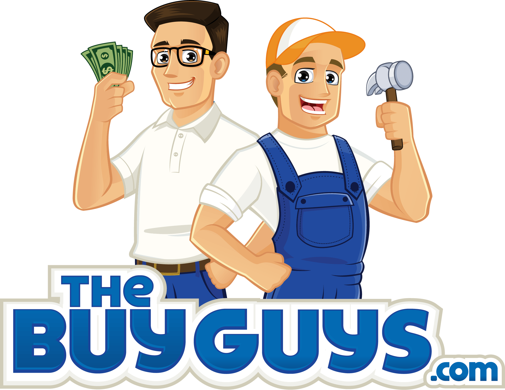 The Buy Guys logo of two cash home buyers.