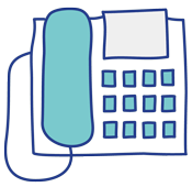A sketch of a phone with a blue handle that instructs home owners to call for a cash home offer.